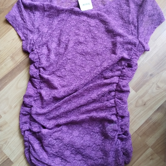 Free people intimate Keep It Simple Lace Baby Tee M orchid - Picture 5 of 5